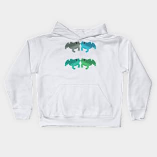 Bullfrog Buddies (Seafoam) Kids Hoodie